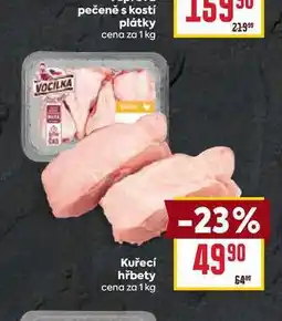 Billa Kuřecí hřbety cena za 1 kg nabídka