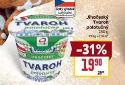 Billa Jihočeský Tvaroh polotučný 250 g nabídka