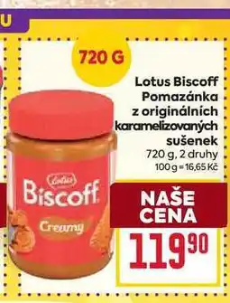 Billa Lotus Biscoff Pomazánka z originálních karamelizovaných sušenek 720 g nabídka