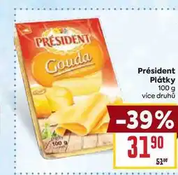 Billa Président Plátky 100 g nabídka