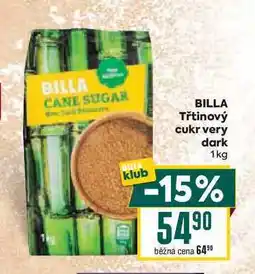 Billa BILLA Třtinový cukr very dark 1kg nabídka