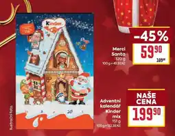 Billa Adventní kalendář Kinder mix 151g nabídka