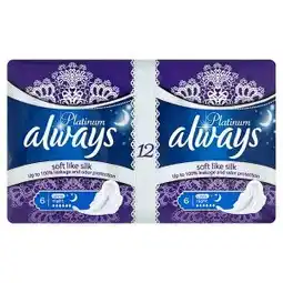 Tamda Foods Always Platinum Ultra night hygienické vložky s jemnou vůní 12 ks nabídka