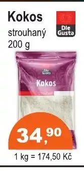COOP DISKONT Kokos strouhaný nabídka