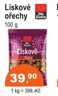 COOP DISKONT Lískové ořechy nabídka