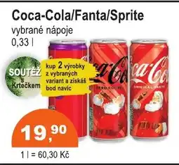COOP DISKONT Coca-Cola/Fanta/Sprite nabídka
