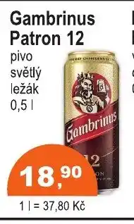 COOP DISKONT Gambrinus Patron 12 nabídka