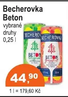 COOP DISKONT Becherovka Beton nabídka