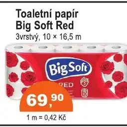 COOP DISKONT Toaletní papír Big Soft Red nabídka