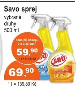 COOP DISKONT SAVO sprej nabídka