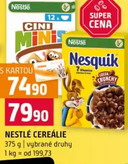 Terno Nestlé cereálie nabídka