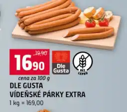 Terno Dle Gusta Vídeňské párky extra nabídka
