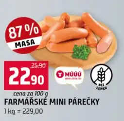 Terno Farmářské mini párečky nabídka