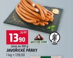 Terno Javořické párky nabídka