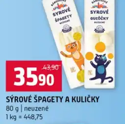 Terno Sýrové špagety a kuličky nabídka