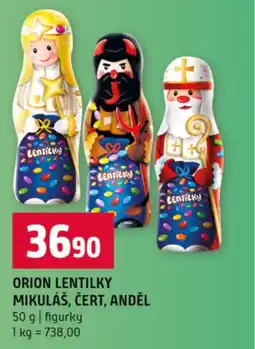 Terno Orion Lentilky mikuláš, čert, anděl nabídka