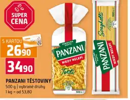 Terno Panzani těstoviny nabídka