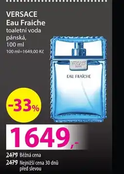 Hebe VERSACE Eau Fraiche toaletní voda pánská nabídka