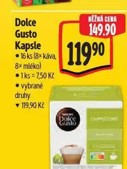 Albert Kávové kapsle dolce gusto nabídka