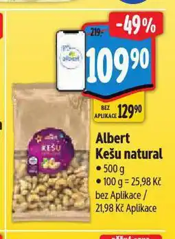 Albert Kešu natural nabídka