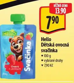 Albert Hello dětská ovocná přesnídávka nabídka