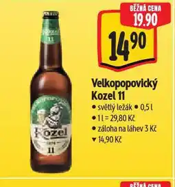 Albert Pivo velkopopovický kozel nabídka