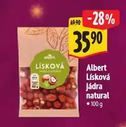 Albert Lísková jádra natural nabídka
