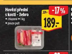 Albert Hovězí přední s kostí - žebro nabídka
