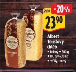 Albert Toustový chléb nabídka