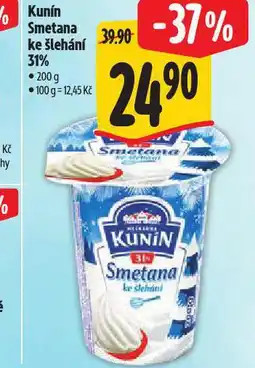 Albert Kunín smetana ke šlehání nabídka