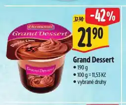 Albert Grand dessert nabídka