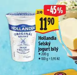 Albert Hollandia selský jogurt nabídka