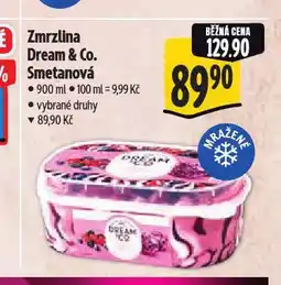 Albert Dream & co zmrzlina nabídka