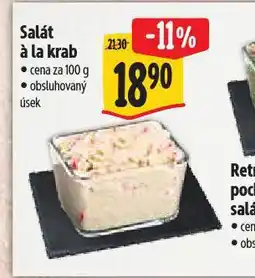 Albert Salát á la krab nabídka