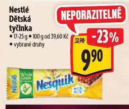 Albert Nestlé dětská tyčinka nabídka