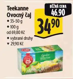 Albert Teekanne ovocný čaj nabídka