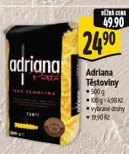 Albert Adriana těstoviny nabídka