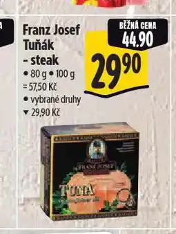 Albert Franz josef tuňák steak nabídka