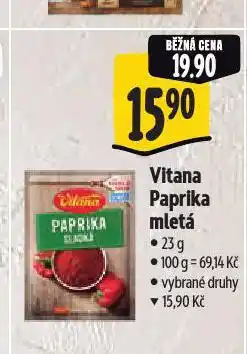 Albert Vitana paprika mletá nabídka