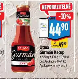 Albert Otma gurmán kečup nabídka