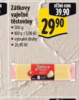 Albert Zátkovy vaječné těstoviny nabídka