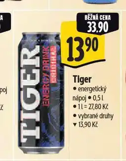 Albert Tiger energy drink nabídka