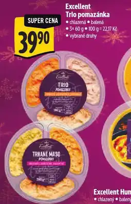 Albert Excellent trio pomazánka nabídka