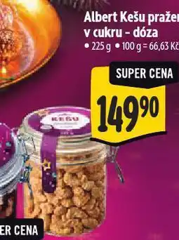 Albert Kešu pražené v cukru nabídka
