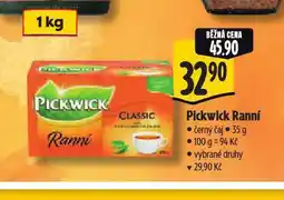 Albert Pickwick ranní čaj nabídka