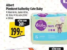 Albert Cute baby plenkové kalhotky nabídka