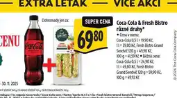 Albert Coca-cola & fresh bistro nabídka