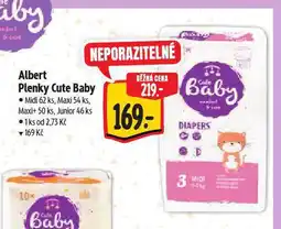 Albert Cute baby plenky nabídka