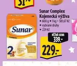 Albert Sunar kojenecká výživa nabídka