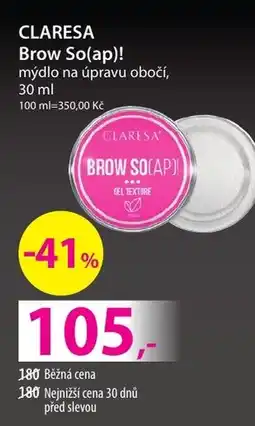 Hebe CLARESA Brow So(ap)! mýdlo na úpravu obočí nabídka